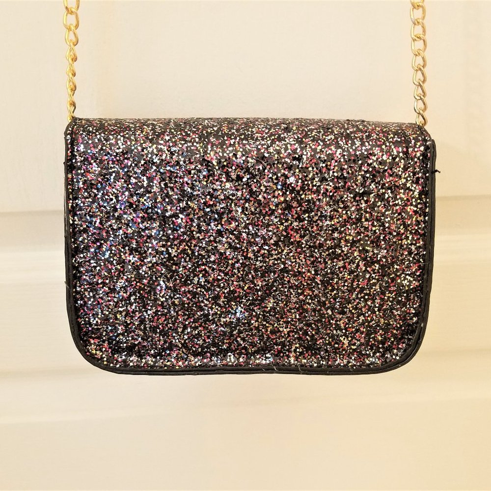 Beautiful Black Sparkle Shoulder Bag